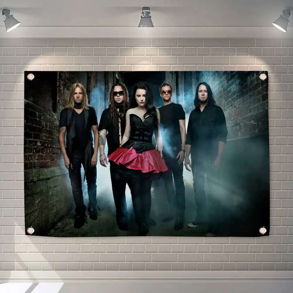 Band E-Evanescence Sanctuary  Flag Decoration Outdoor Picnic Party Home Camping Party Art Hanging Banner