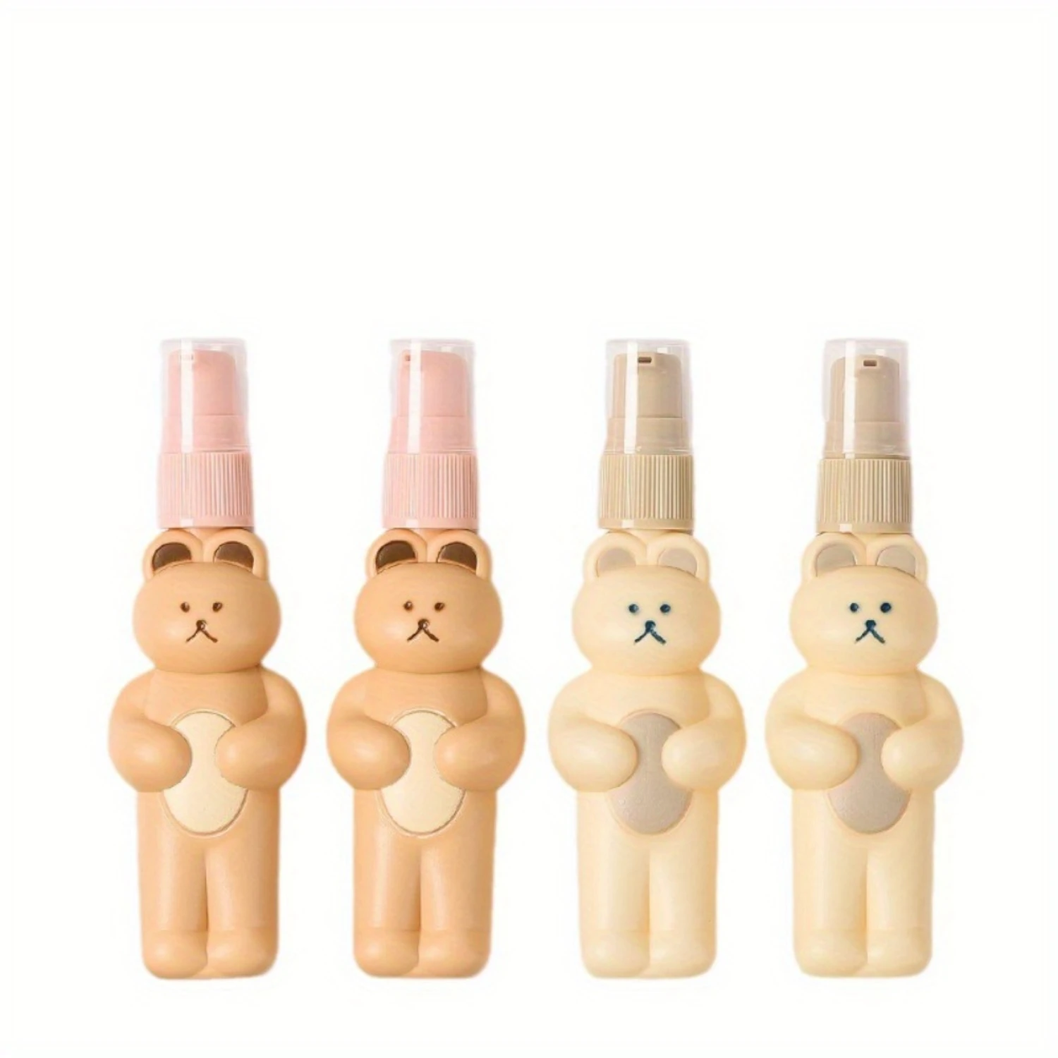 Adorable 3-Piece Travel Bottle Set - Leakproof & Refillable for Shampoo, Conditioner, Lotion!