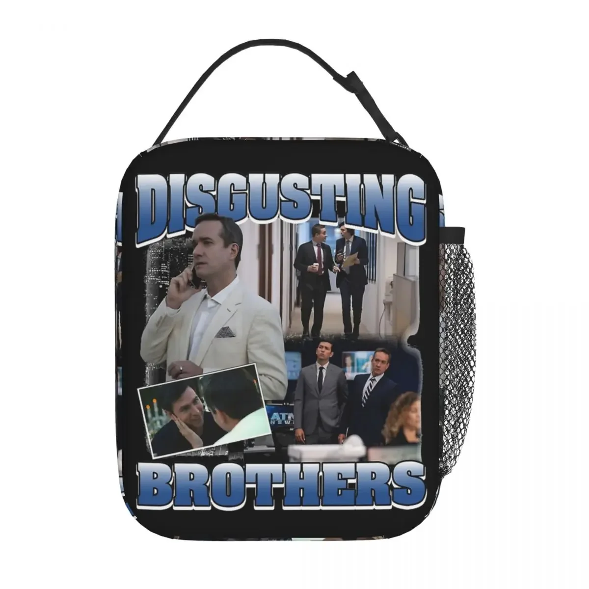 Disgusting Brothers Kendall Roy Insulated Lunch Bags Cooler Meal Container Succession Large Tote Lunch Box for Men Women Office