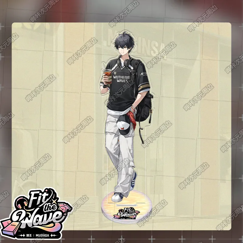 Figura de cosplay de Game Anime Wuthering Waves Aemeath Denia Lynae, adorno de acrílico con soporte, accesorios, regalo de Halloween