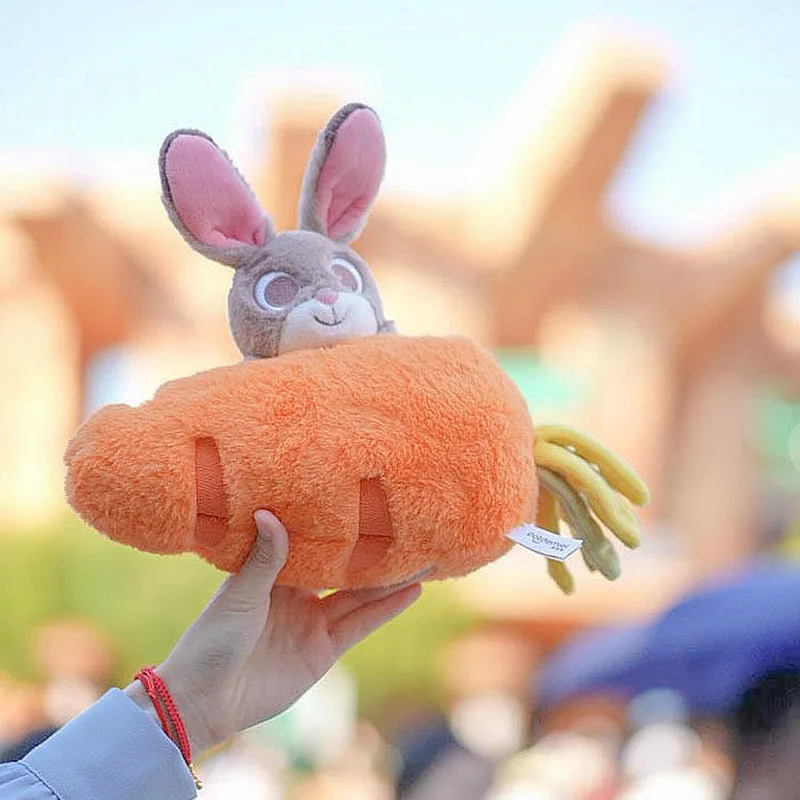 New Genuine Zootopia Potdemiel Honey Jar Judy Cute Radish Messenger Bag Plush Doll Birthday Gift
