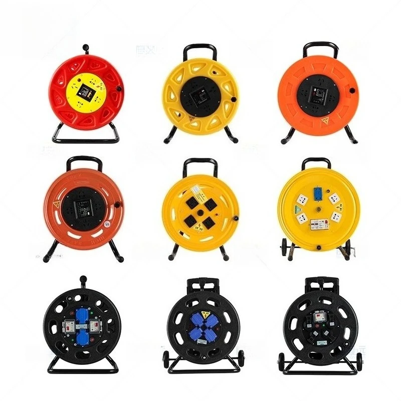 

Мобильная кабельная катушка 220 В/380 В Промышленная катушка для намотки кабеля Органайзер для кабеля Ручная намотка катушки