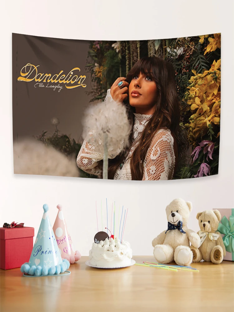 60X90CM 90X150CM Ella Langley Flag Singer Dandelion Poster Banner for Indoor Outdoor Decoration, Home Decor, Outdoor Decor
