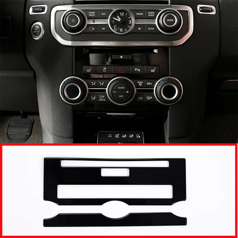 

2 Pcs For Land Rover Discovery 4 LR4 2010-2016 ABS Gloss Black Center Console Gear Shift Frame Cover Trim Accessories