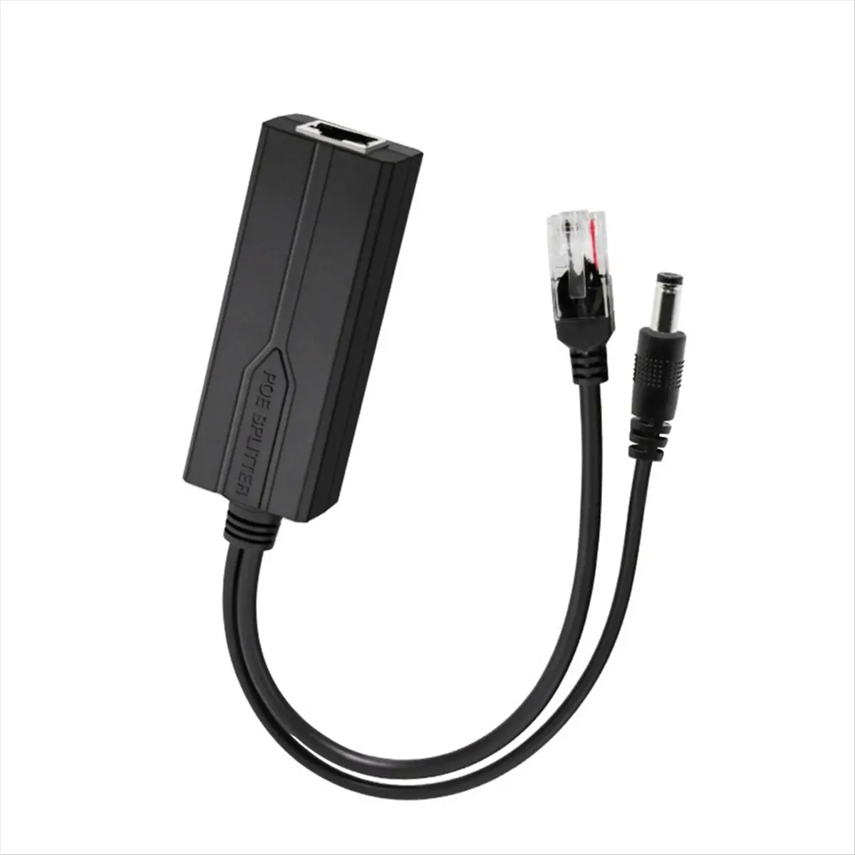 AT42 48V to 5V POE Splitter Adapter Active Adaptive Separator Isolated Injector DC 5.5x2.1mm Port for 100M Camera