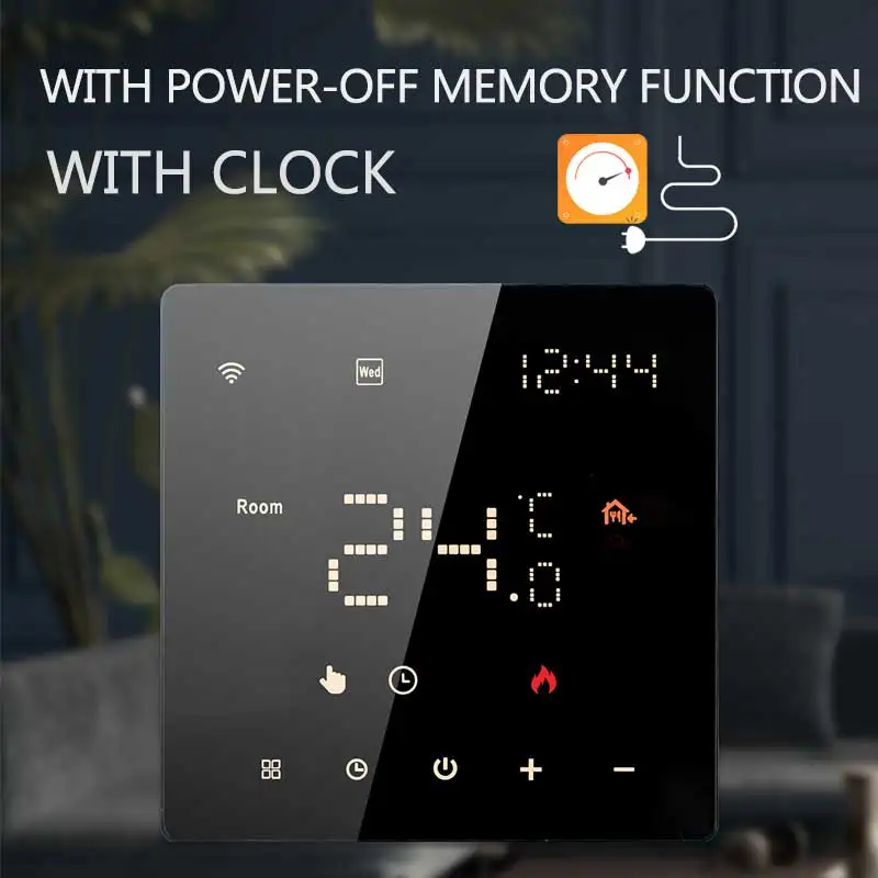 

Tuya Smart Thermostat For Underfloor Heating Wifi Thermostat Floor Heating Controller Warm Floor Temperature Controller Alexa