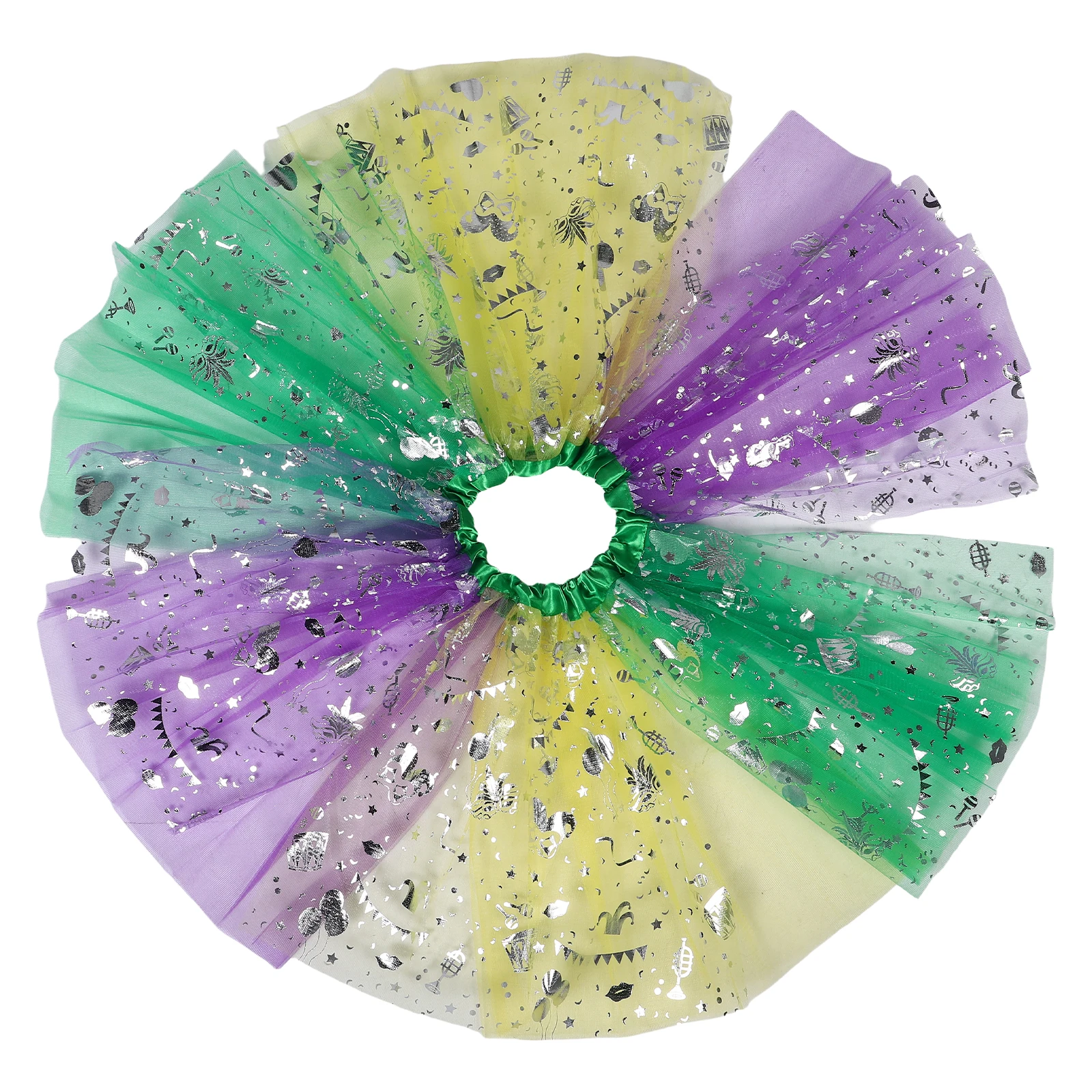 カーニバルスパンコールスカート女性のための弾性ウエストスパークルチュチュフェスティバルパーティーダンス衣装女の子コスチュームスカート