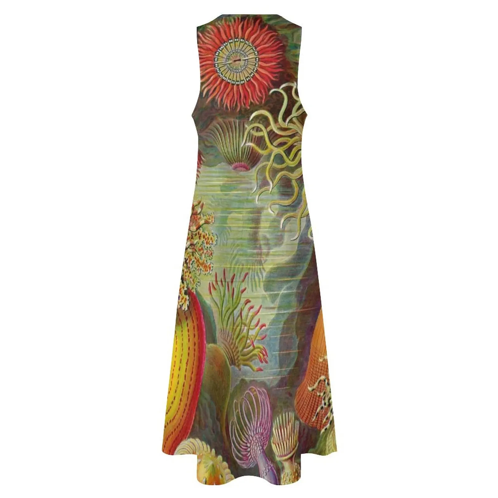 Sea Anemone - Ernst Haeckel Long Dress ชุดราตรี ชุดเดรสฤดูร้อน ชุดสตรี 2025 ชุดเดรส