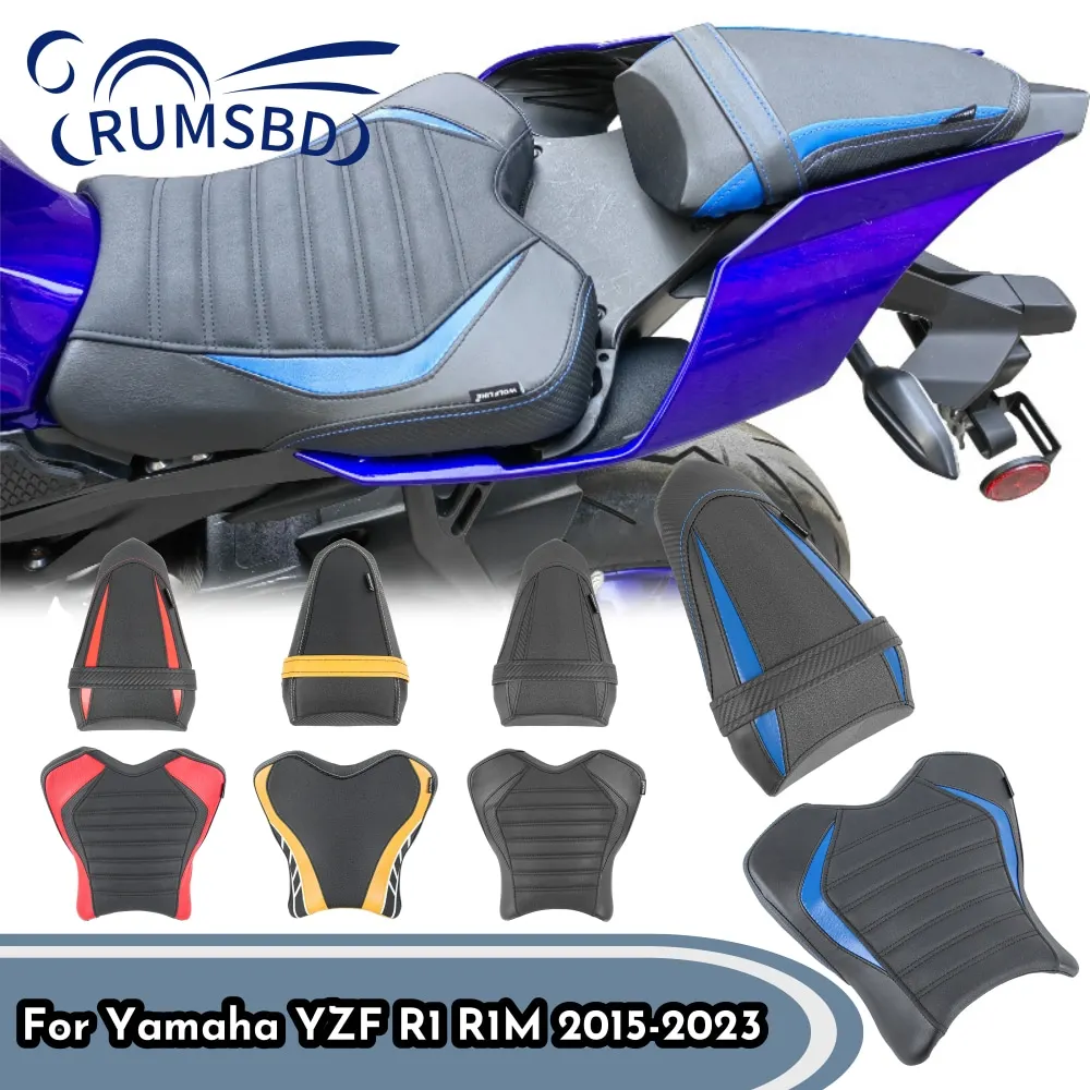 

YZF-R1 YZF-R1M Motorcycle Front Driver Seat Cover For Yamaha YZF R1 R1M 2015-2023 Rear Pasenger Cushion Pillion Cowl Fairing