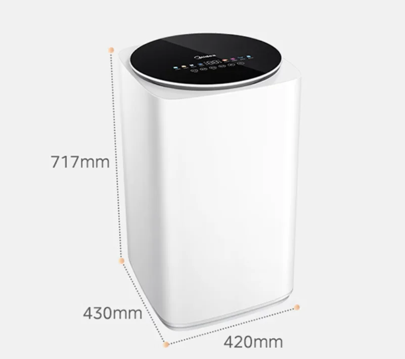 Midea Wave Wheel Washing Machine Fully Automatic 3KG Mini Underwear Baby Wash High Temperature Boiling Wash Sterilization Mite M