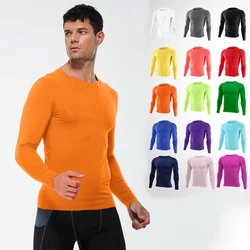 Men Women Kids Children Boy Girl Running Long Fleece Thermal T Shirt Fitness Sport Basketball Football Gym Camping Hiking Tee T5