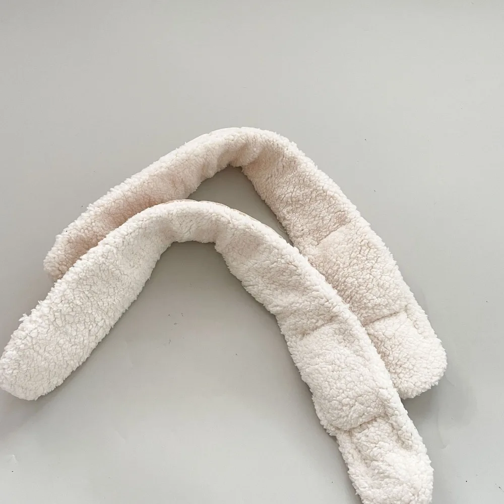 Écharpe en laine polaire douce pour bébé, garde au chaud, en coton rembourré, en peluche, enveloppe de cou croisée, chauffe-cou pour enfants en bas âge