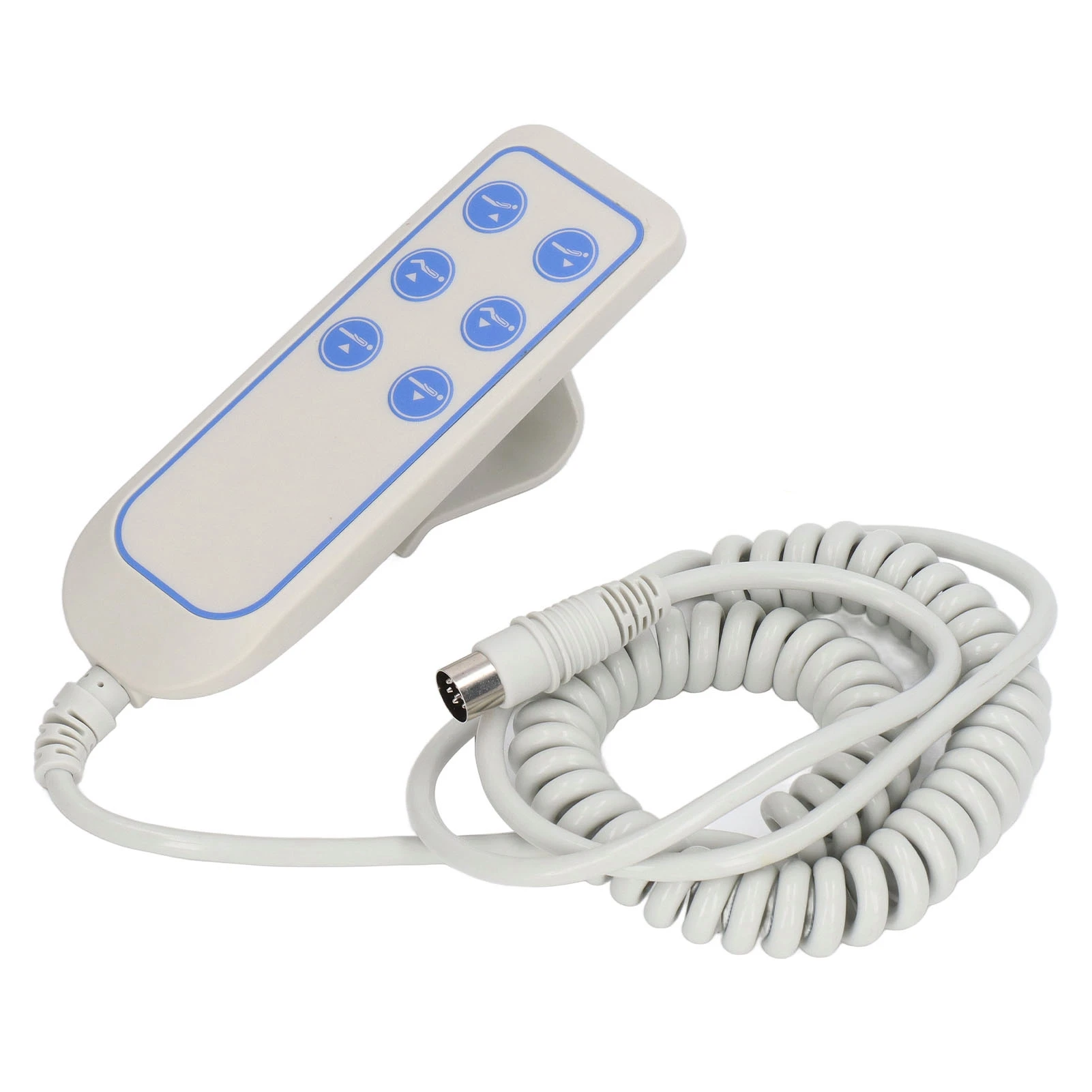 Controller reclinabile per letto sollevabile professionale PVC elettrico IP66 Sedia sollevabile resistente all'usura Controllo manuale remoto per ospedale (8 pin)