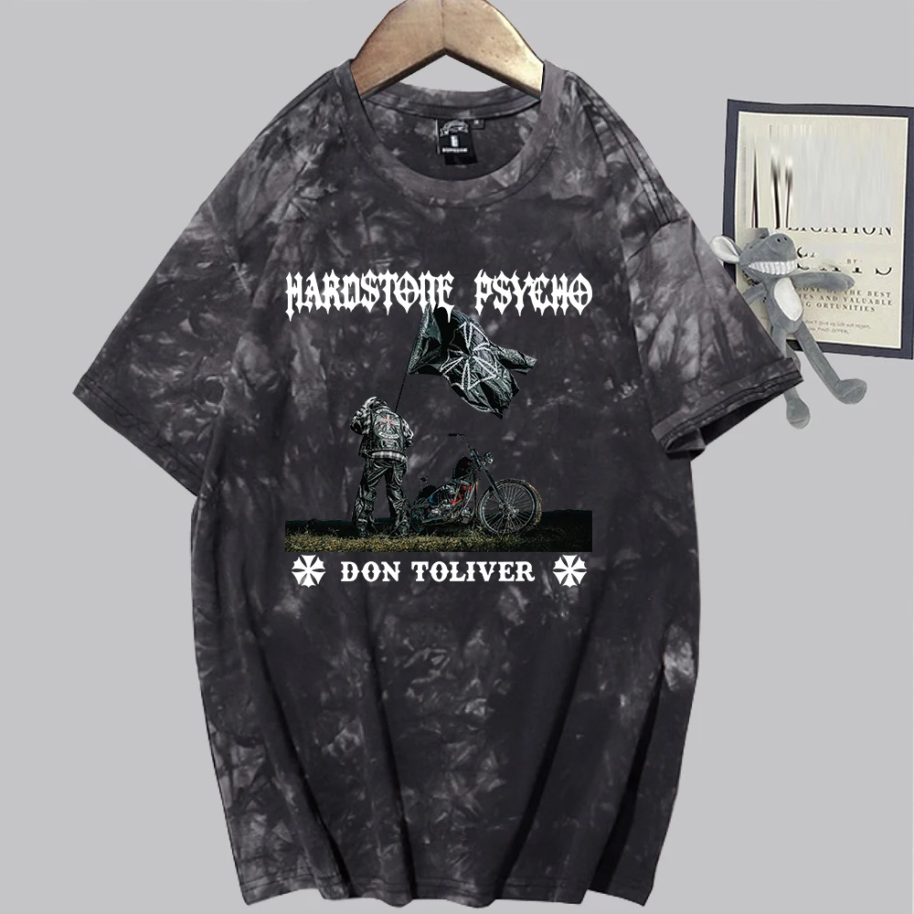 Don Toliver Hardstone Psycho Retro Tie Dye Shirt Unisex Round Neck Short