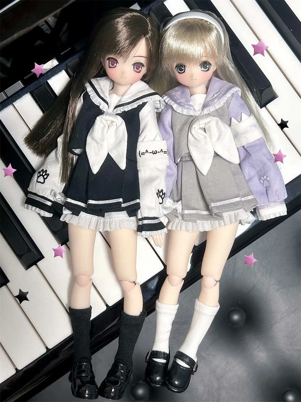 BJD doll clothes suitable for ob24 azone sizemeow search team clothes set doll accessories (4 points)