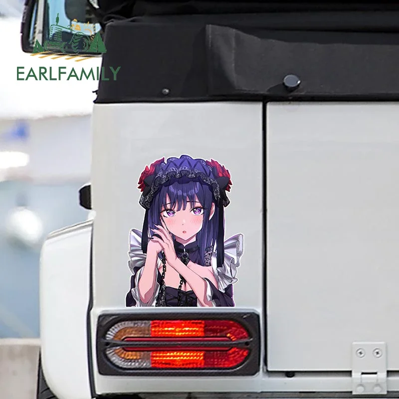 EARLFAMILY 13 cm x 12.7 cm per Marin Kitagawa Adesivo per auto Protezione solare Divertente Decalcomania per moto Tavola da surf impermeabile Grafica per etichette per auto