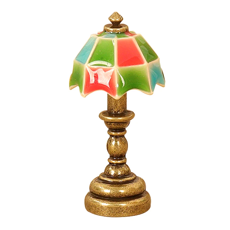 Lámpara en miniatura para casa de muñecas, modelo Mini simulación de casa de muñecas, escena del hogar, accesorios de decoración DIY, 1 ud.