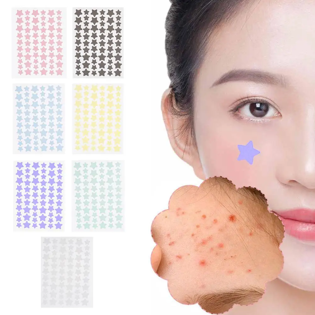 5pc Colorfu PE Patch per l'acne Patch idrocolloidali per l'acne Guarigione professionale Assorbente Adesivi per la rimozione delle macchie che coprono lo strumento per le imperfezioni