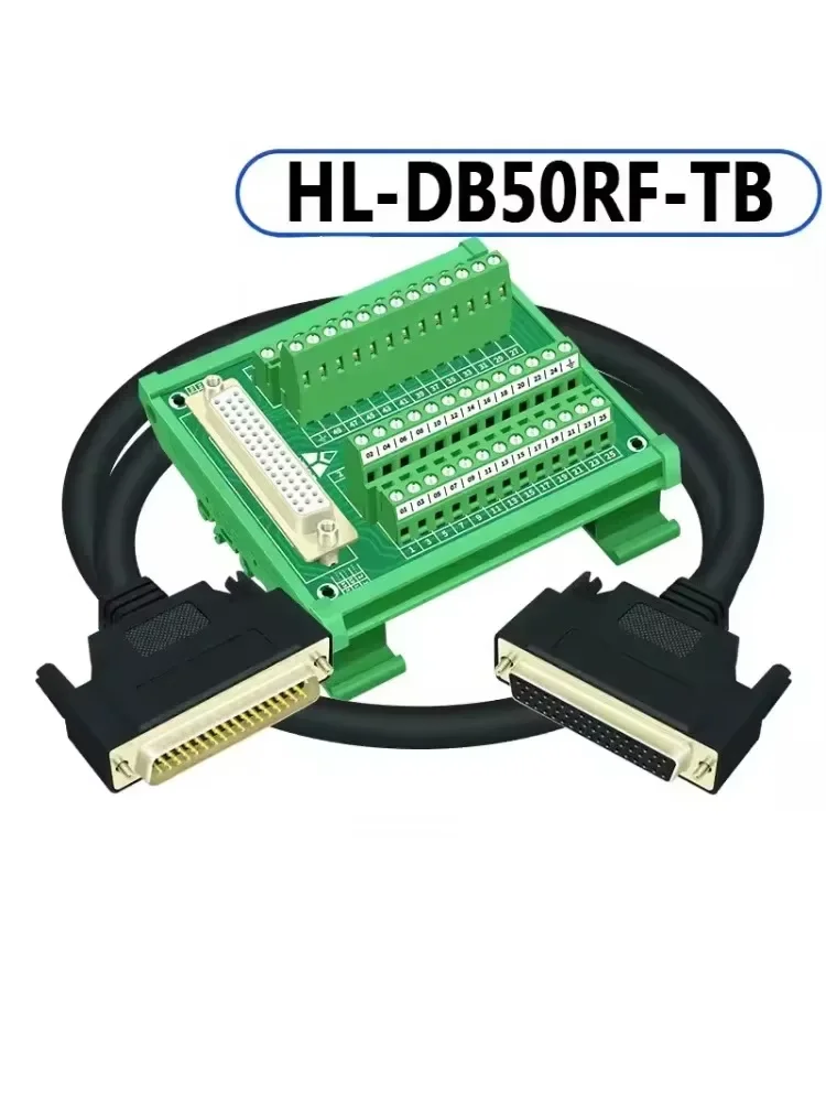 Terminal Block 50 Pin Hole DB50 Relay Adapter Board Solderless Male and Female Module Servo Connector