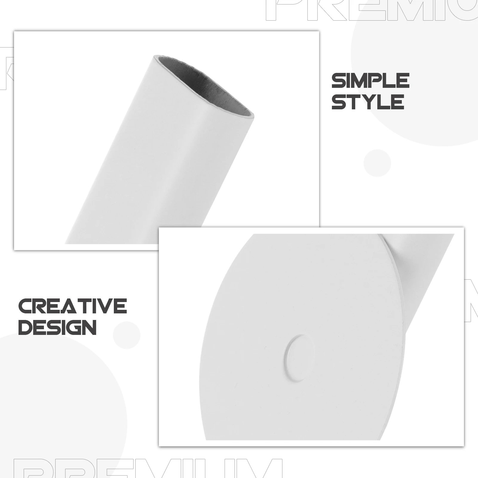 

Metal Flower Container Wall Mounted Vase Tube Elegant Flower Holder for Weddings Festivals Wall Vases for Decor