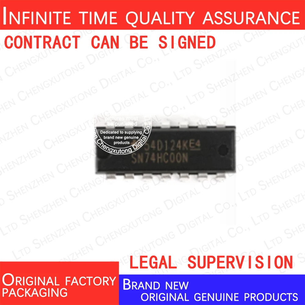 5pcs/lot SN74HC00N   DIP   100% genuine stock in brand new original packaging