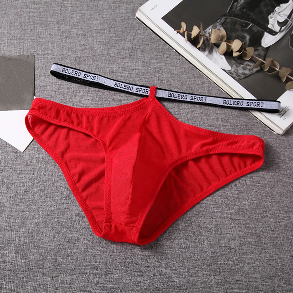 

1 шт., сексуальные мужские сетчатые прозрачные трусы, открытые трусы с низкой талией, дышащие трусики, нижнее белье с бандажами