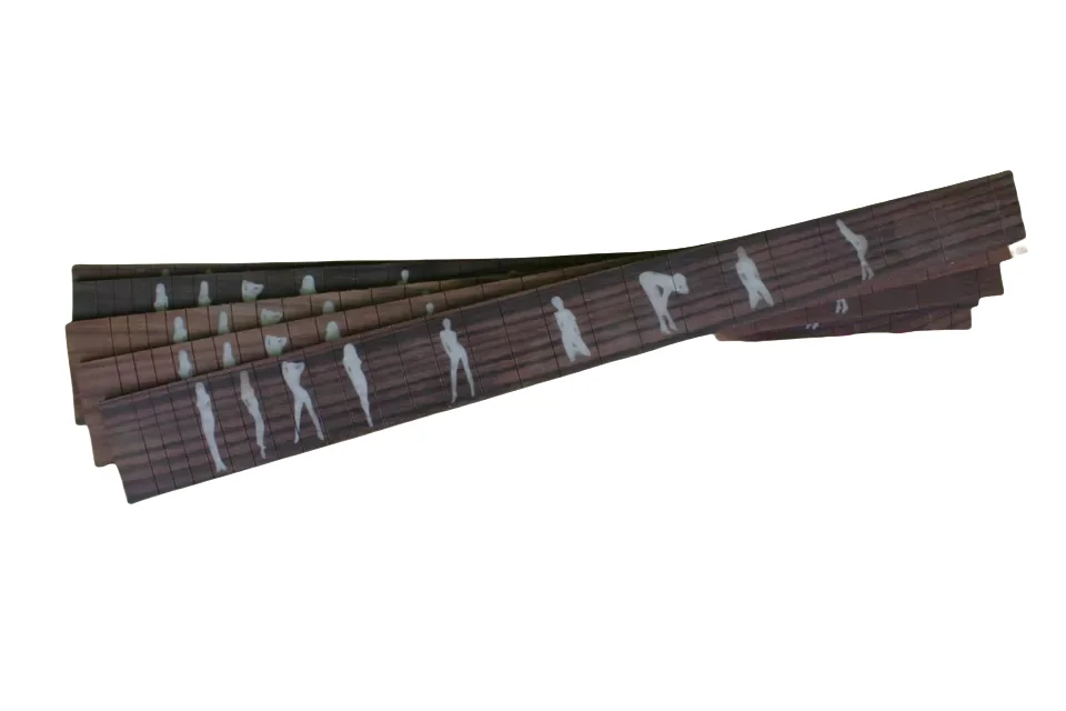 New Electric Guitar Fretboard 22 Fret Guitar Neck 25.5 inch Rosewood  Unfinished Replacement Fingerboard Electric Guitar Parts