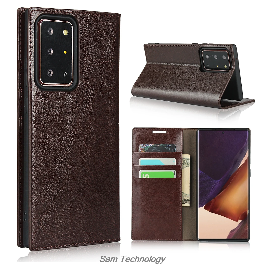 

Deluxe Wallet Case for Samsung Galaxy Note 20 Ultra SM-N986 leather Case (not Magnetic) Flip Cover Retro Business Fundas Coque