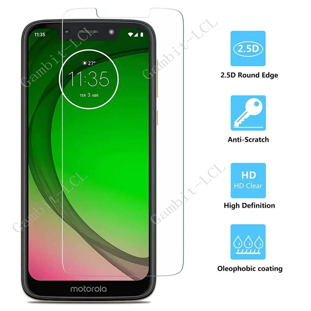 3Pcs Protection Glass For Motorola Moto G9 Play Plus G8 Power Lite G7 One Fusion P30 Note Tempered Screen Protective Cover Film - view 3