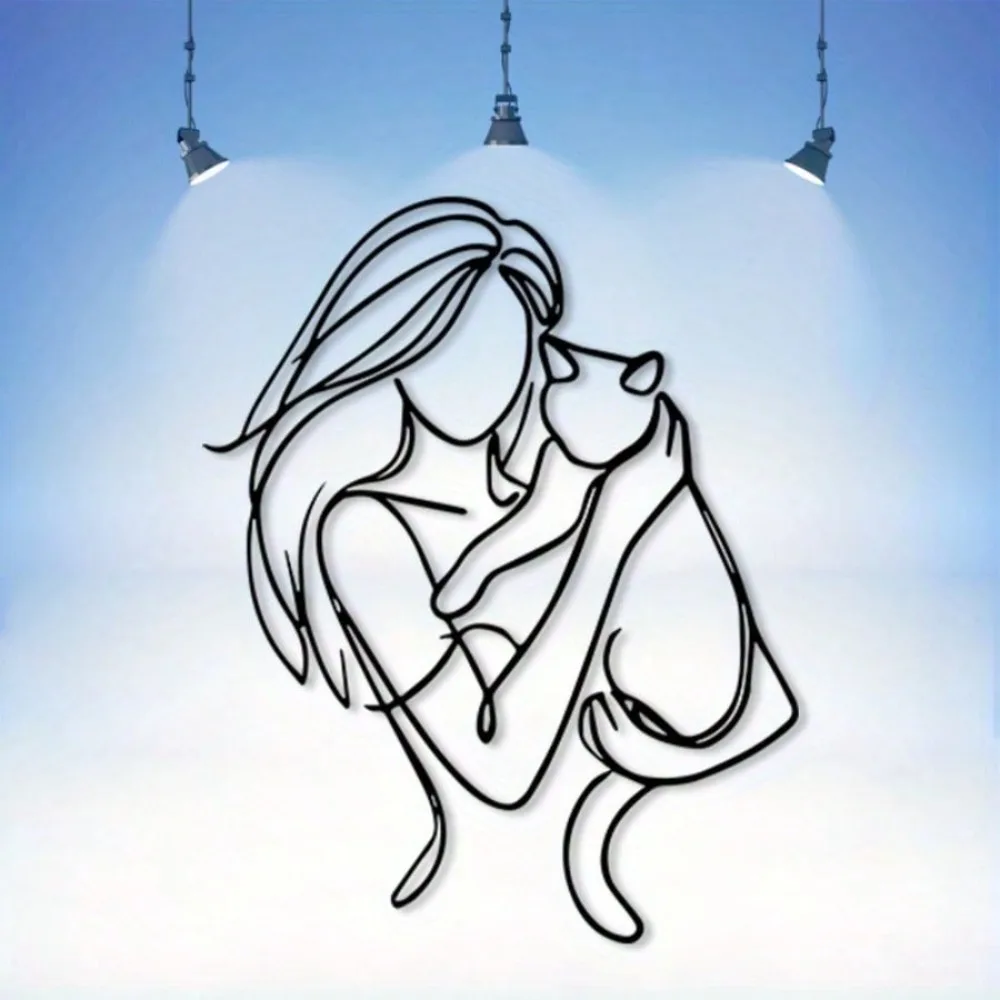 

Винтажный настенный декор в виде кота из чугуна, черное металлическое искусство для гостиной