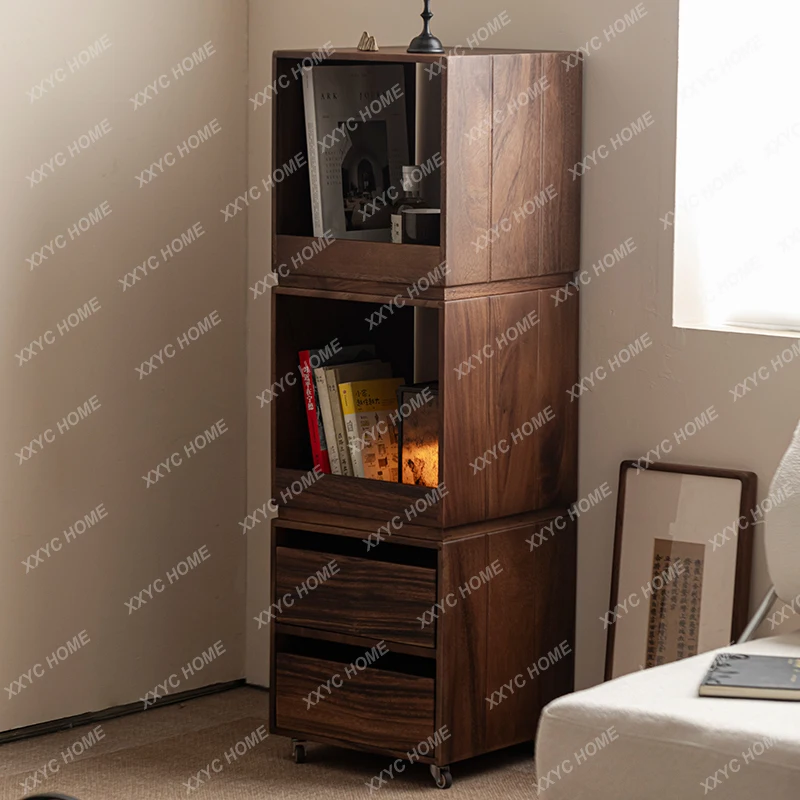 

Книжный шкаф AAMedieval из массива черного ореха, напольный, для хранения