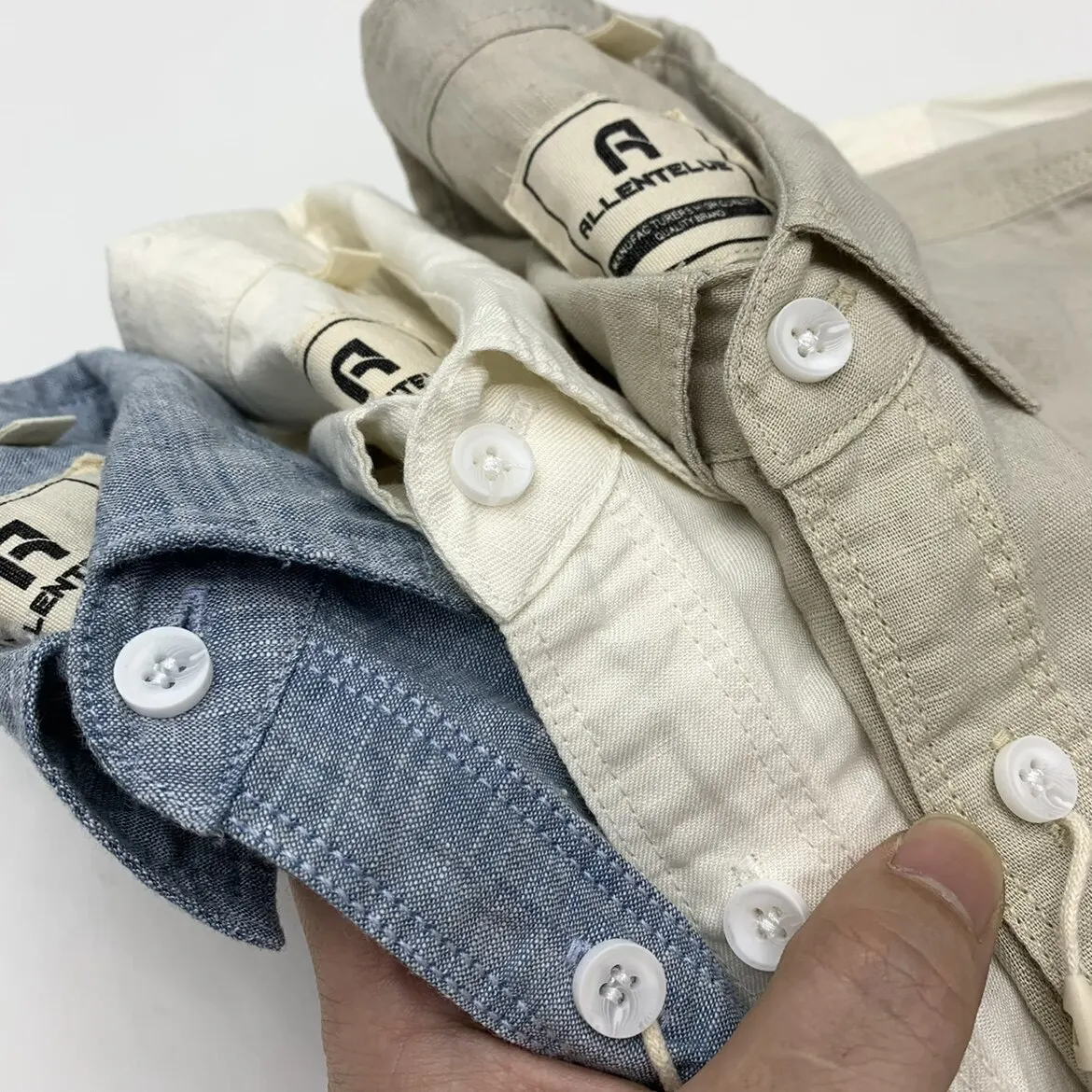 Men's 55% Linen 45% Cotton Blend Casual Shirt Japanese Retro & European-American Minimalist Style Long Sleeve Loose Fit Tops