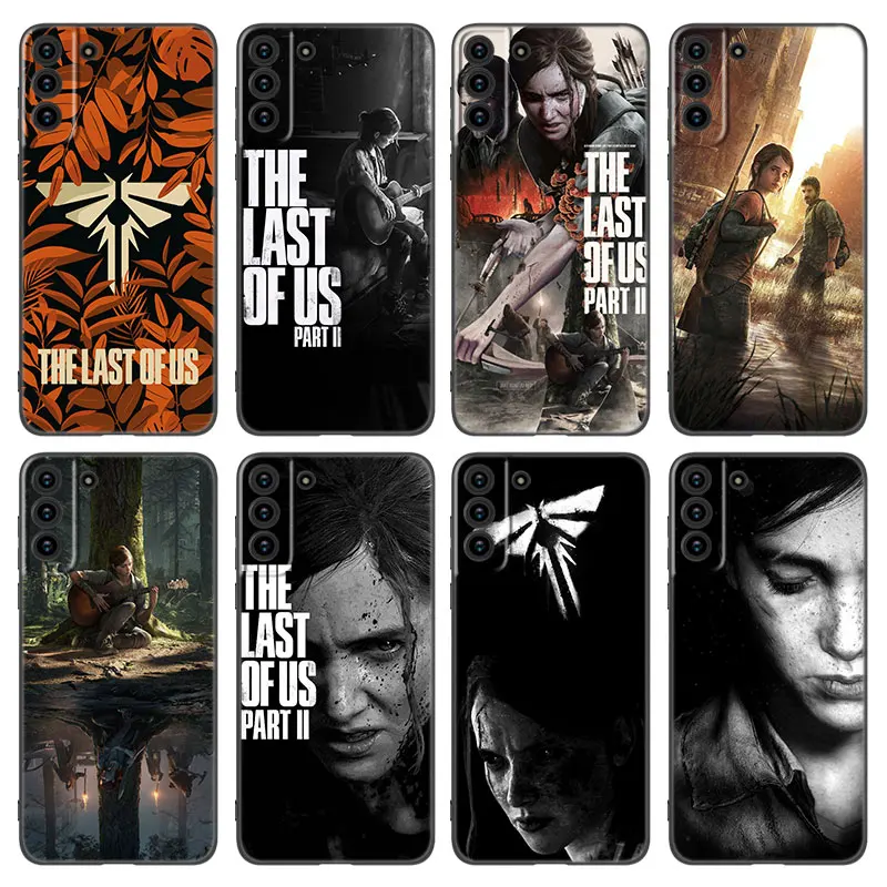 Game The Last of Us Black Silicone Phone Case For Samsung Galaxy S20 S23 FE S21 S22 S24 Ultra S10 Lite S8 S9 Plus S7 Edge