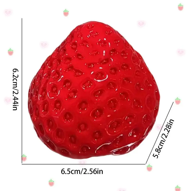 Fidget Toy Simulazione Fragola Mochi Giocattolo da spremere Decompressioni creative Sfiato Giocattoli a rimbalzo lento per bambini
