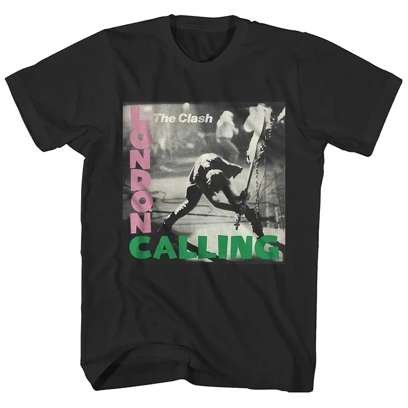 Camiseta con estampado de póster clásico de la gira por Londres de Conflict Band para hombres y mujeres, nueva ropa de calle de verano Ginza, camiseta de estilo del siglo XXI