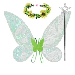 Girls Fairy Wings Princess Cosplay Butterfly Wing Kids Costume Props Children Birthday Halloween Party Gifts Kids Accessories