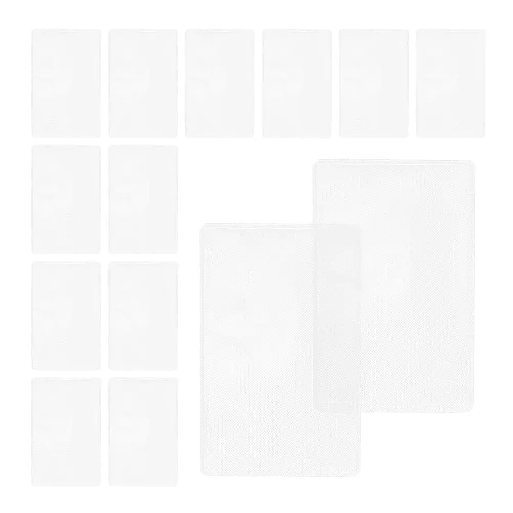 

50Pcs Clear Plastic Card Protector Sleeves High Visibility Waterproof Dustproof Lightweight for Id Badge Credit Business