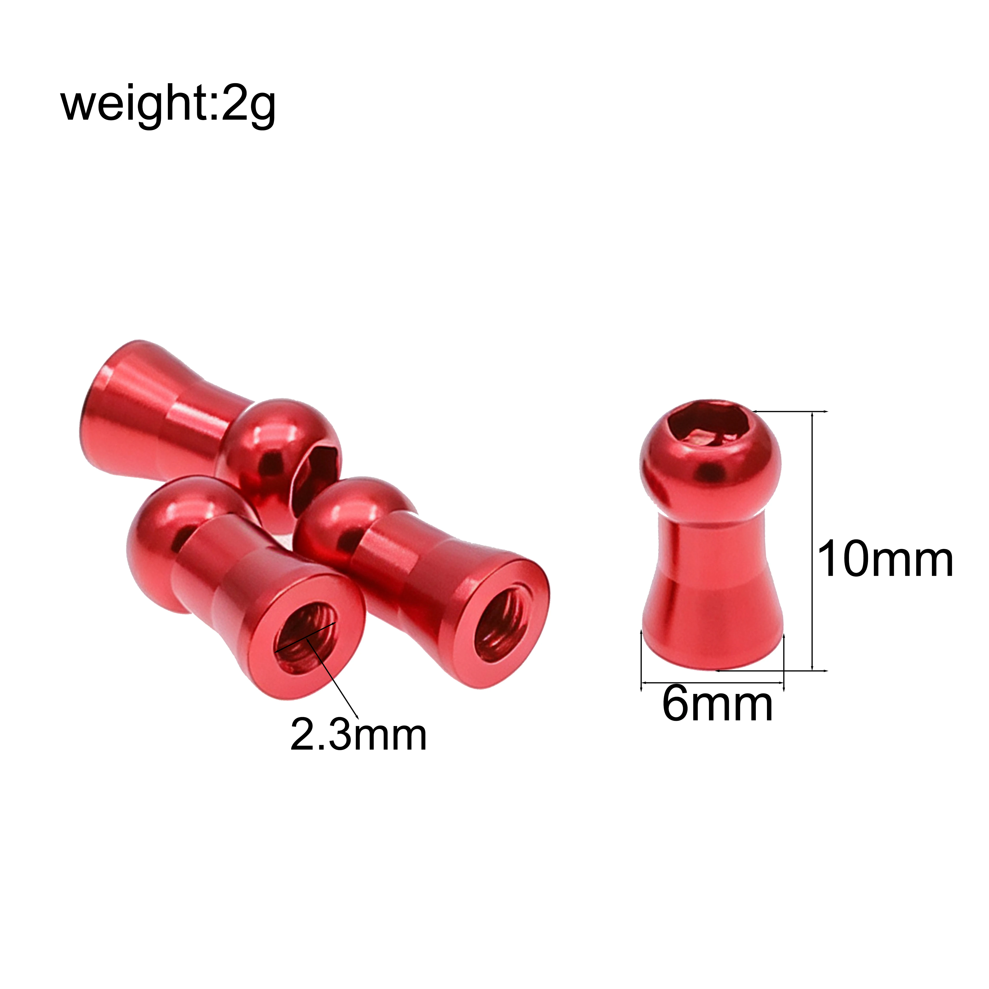 Aluminum Ball Head Screws 5.8mm For Yokomo YD-2 Drift RC Y2-S8P/Y2-S8R/Y4-S8 Shock Ball End Suspension Parts