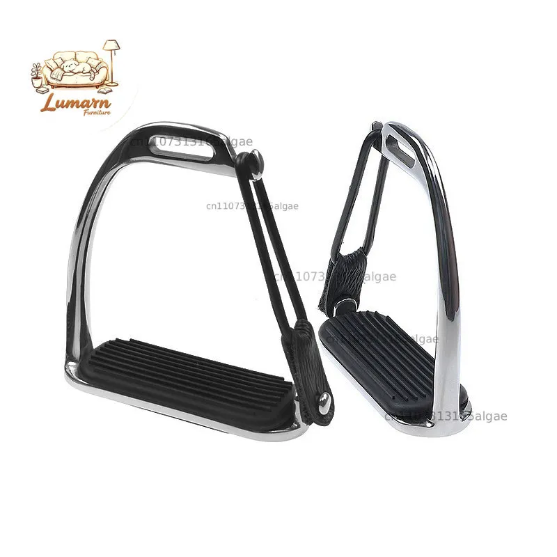 Stainless steel stirrup anti-jam foot safety stirrup inner width 120mm foot pedal with rubber anti-skid pad ST2101