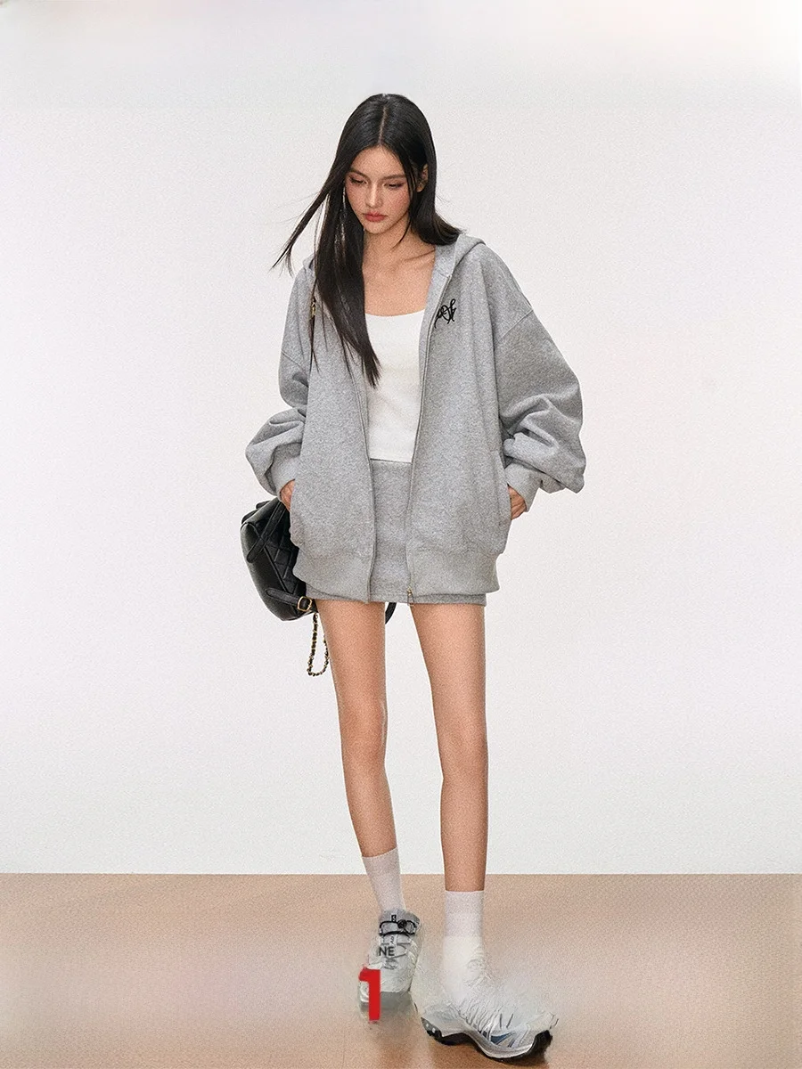 

Westayone, весенне-осенний повседневный вязаный свитшот для колледжа, женский комплект из двух предметов в Корейском стиле