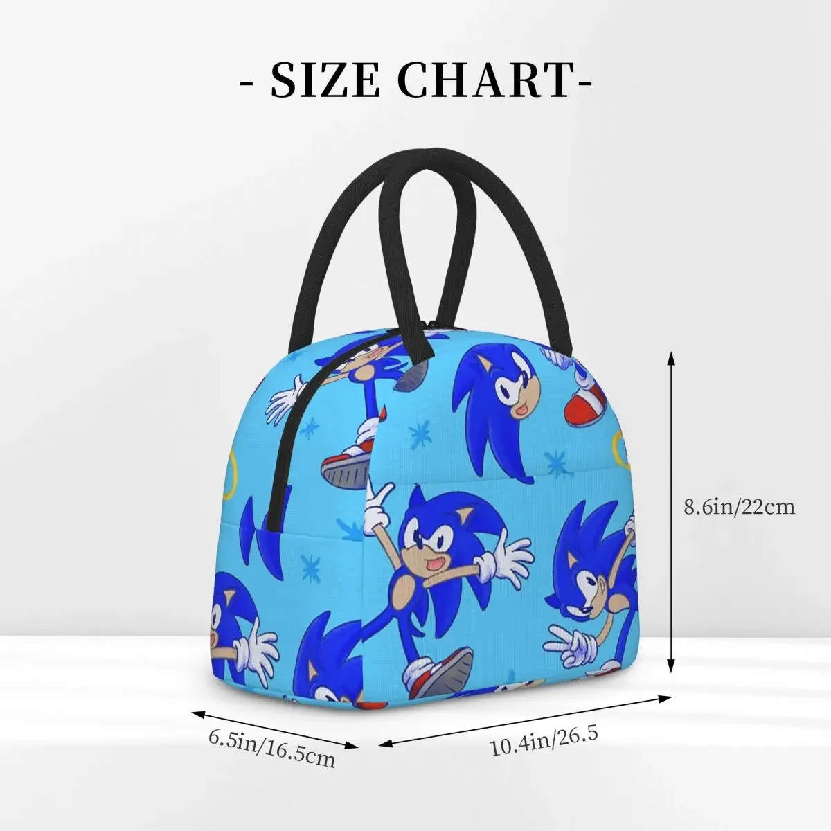 S O N I C Insulated Lunch Bag for Women Children Leakproof Food Boxes Thermal Lunch Box Tote