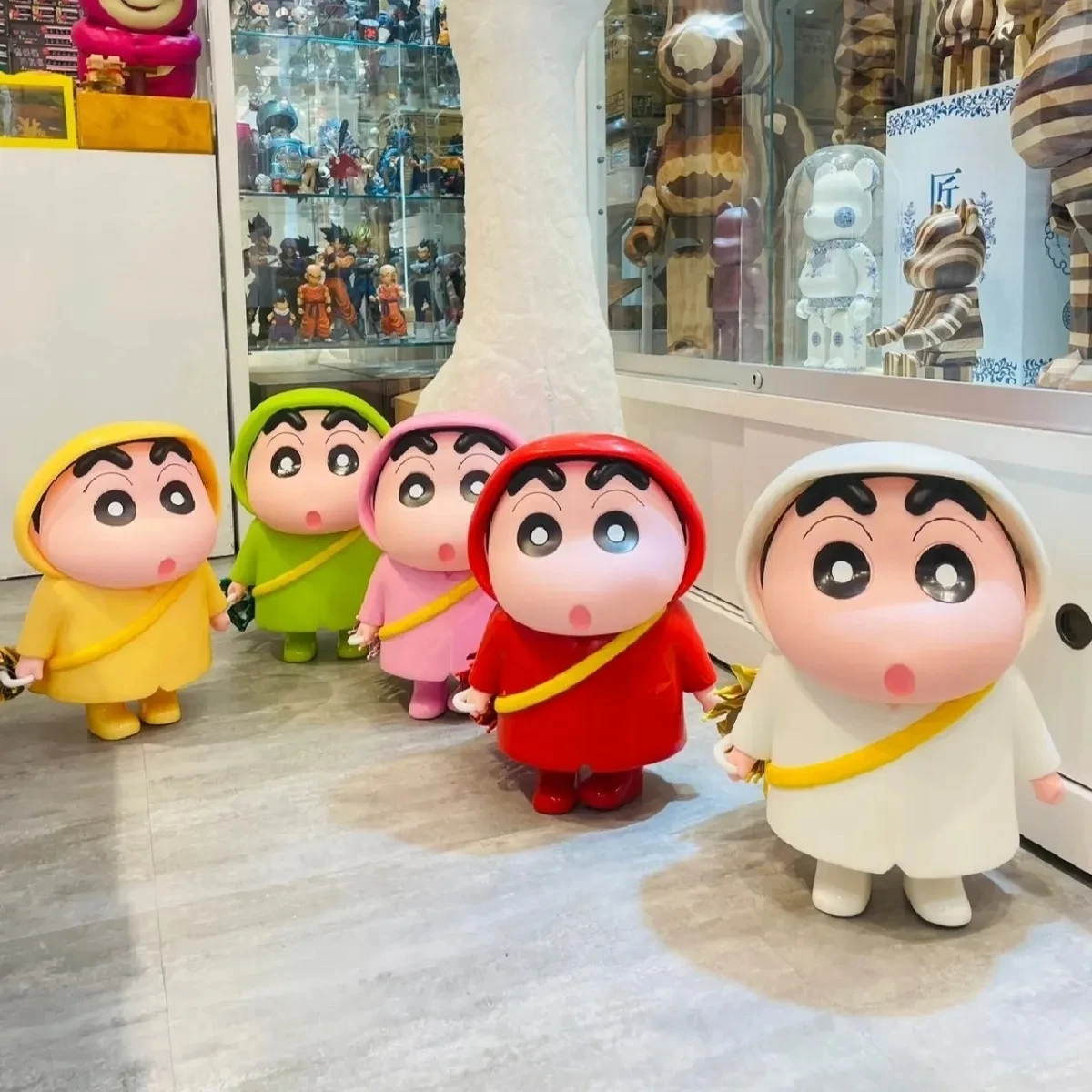 

40cm Large Crayon Shin-chan Raincoat Figure Peripheral Series Model Doll Collection Decoration Anime Limited Gifts