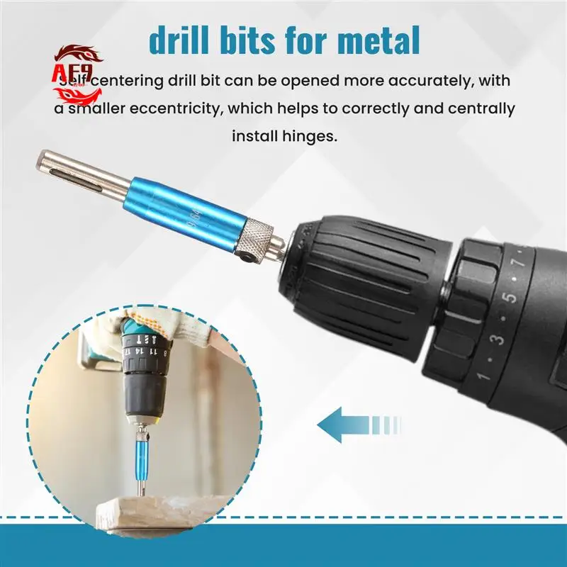 

AF90-Набор самоцентрирующихся сверл, 1/4-дюймовый шестигранный хвостовик, набор центральных сверл от 5/64 дюйма до 1/4 дюйма, набор специальных сверл для шарнирных изделий