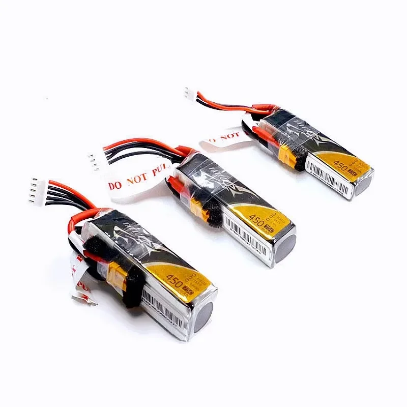 Ace Tattu Lipo Battery 450mAh 650mAh 2S 3S 4S 75C with XT30 Plug Long Size RC Batteries for RC FPV Racing Drone