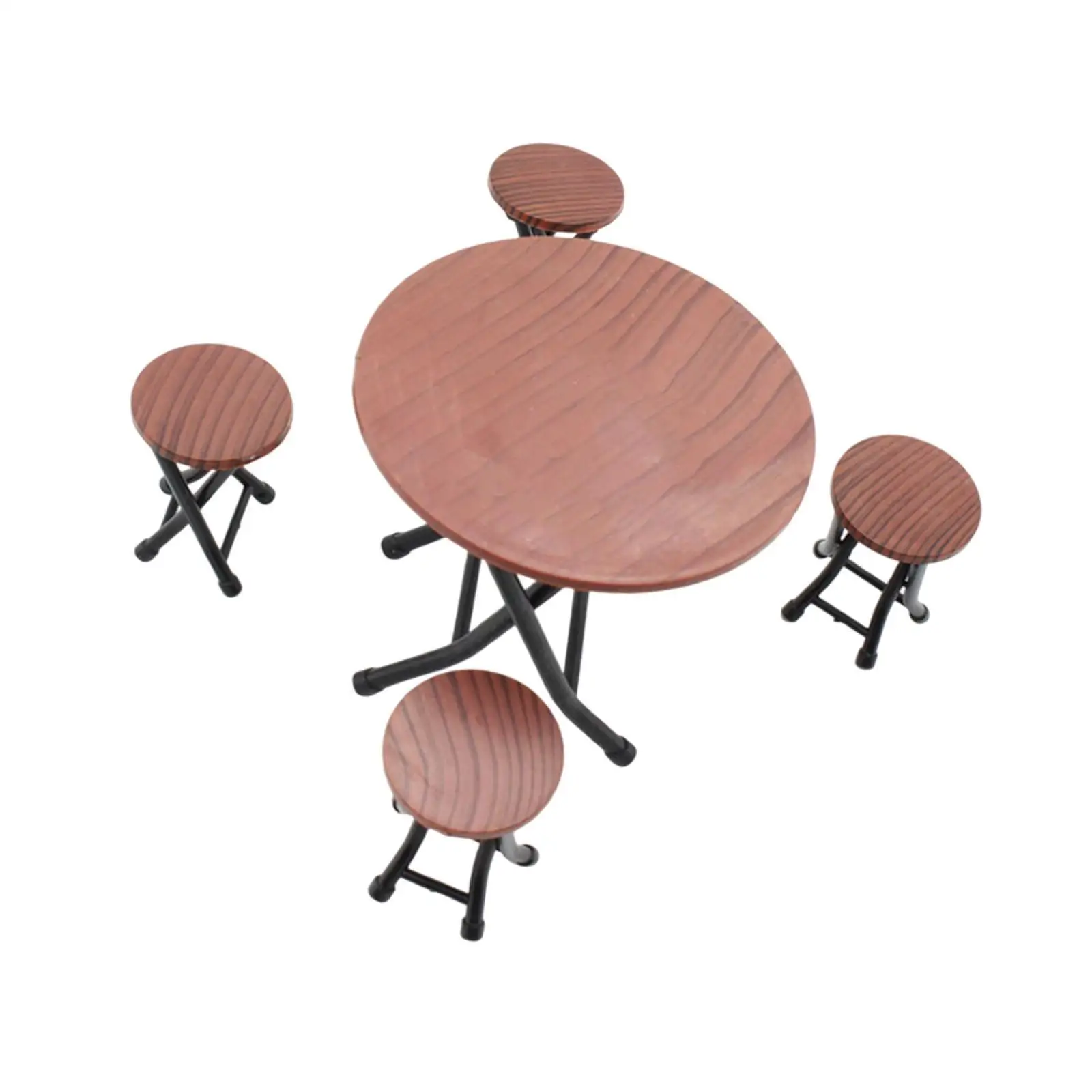 

1/12 Dollhouse Miniatures Table Chair DIY Tools Creative Miniature Furniture