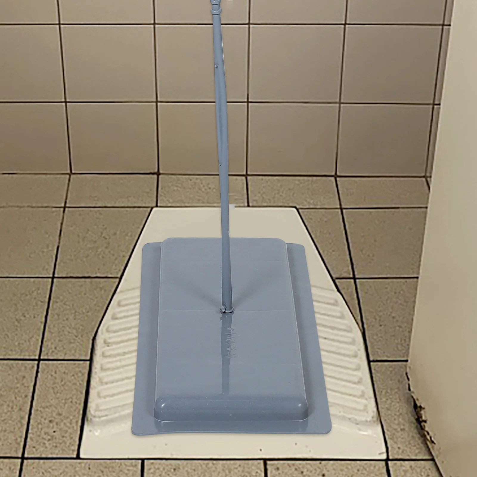 ฝาปิดโถส้วมแบบนั่งยอง ฝาครอบโถส้วมพลาสติกแบบนั่งยองพร้อมที่จับ อุปกรณ์ห้องน้ำอเนกประสงค์สำหรับห้องน้ำสาธารณะ ป้องกันกลิ่น