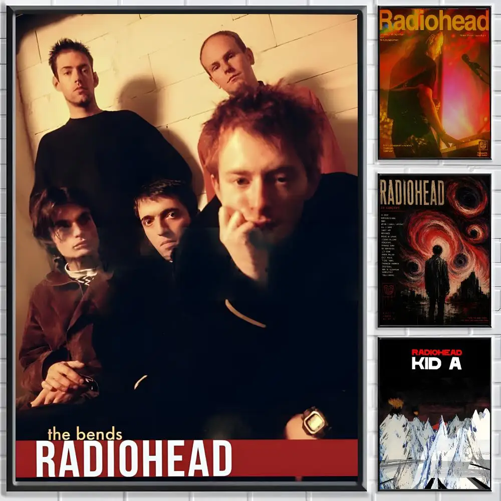 Band Radiohead Poster Classic poster and wall art prints are suitable for living rooms, bedrooms,and home