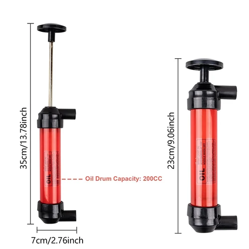 Imagen 2 del producto Kit de bomba de aceite de sifón multiusos, kit de bomba de aceite manual, adecuado para gasolina, aceite de motor, agua y líquidos, eficiente y ligero.