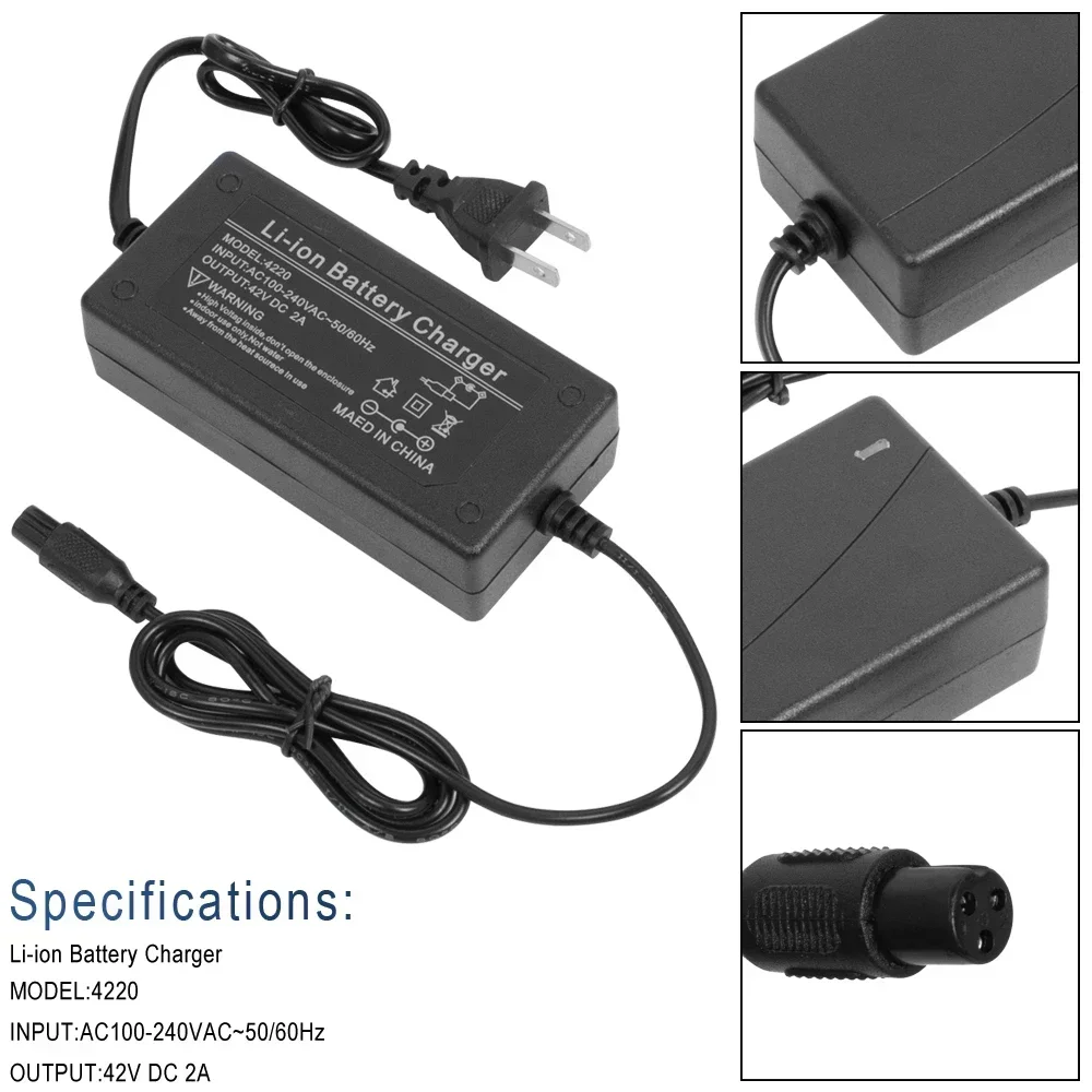 Chargeur de batterie au Lithium 42v 2A pour Hoverboard, auto-équilibrage, pour vélo électrique, Li ion, accessoires pour Scooter