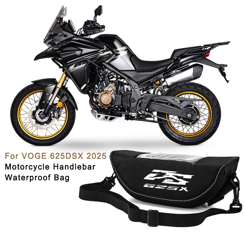 

For For VOGE 625DSX DSX 625 2025 Motorcycle Waterproof And Dustproof Handlebar Storage Bag Motorcycle Handlebar Travel Bag